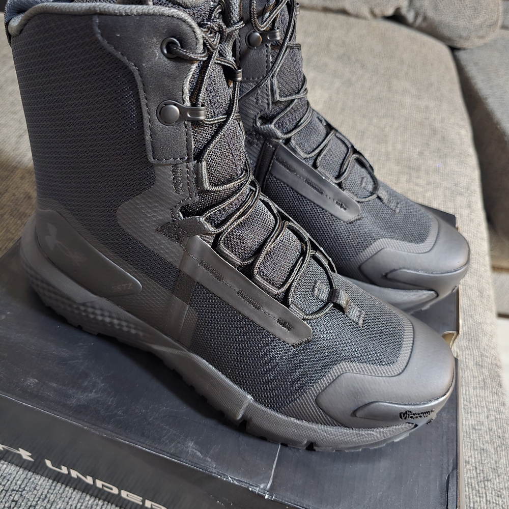 Under Armour Black Tactical Boots Sz 8 - Picture 2 of 6